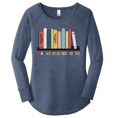 I Read Banned Books Week Librarian Reader Nerd Women's Perfect Tri Tunic Long Sleeve Shirt