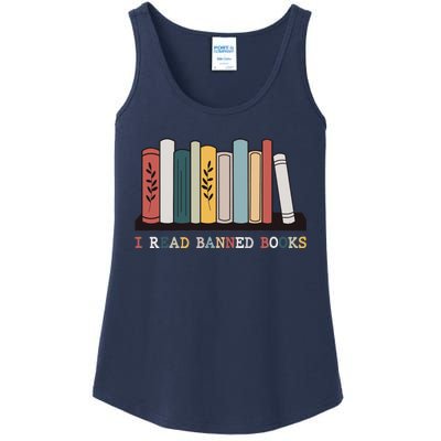 I Read Banned Books Week Librarian Reader Nerd Ladies Essential Tank