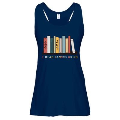 I Read Banned Books Week Librarian Reader Nerd Ladies Essential Flowy Tank