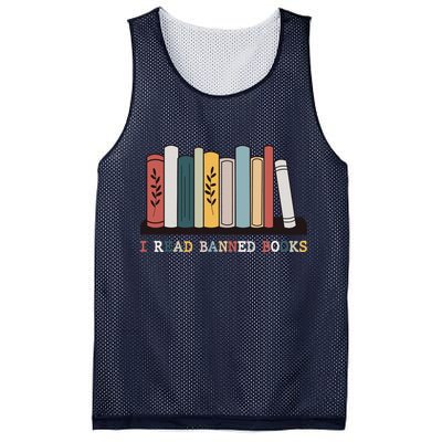 I Read Banned Books Week Librarian Reader Nerd Mesh Reversible Basketball Jersey Tank