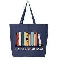 I Read Banned Books Week Librarian Reader Nerd 25L Jumbo Tote