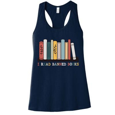 I Read Banned Books Week Librarian Reader Nerd Womens Tank Top