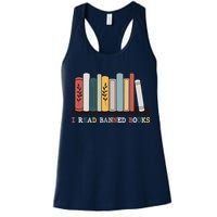 I Read Banned Books Week Librarian Reader Nerd Womens Tank Top