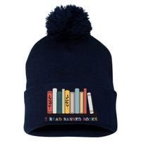 I Read Banned Books Week Librarian Reader Nerd Pom Pom 12in Knit Beanie