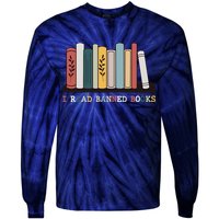 I Read Banned Books Week Librarian Reader Nerd Tie-Dye Long Sleeve Shirt