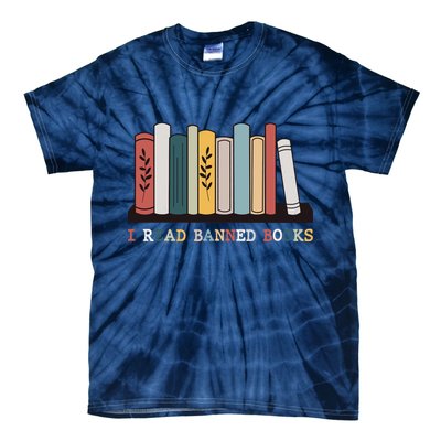 I Read Banned Books Week Librarian Reader Nerd Tie-Dye T-Shirt