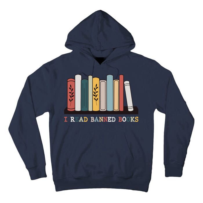 I Read Banned Books Week Librarian Reader Nerd Tall Hoodie
