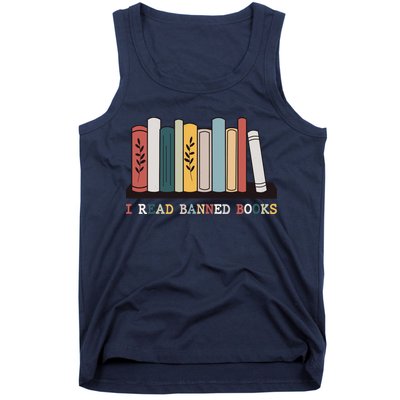 I Read Banned Books Week Librarian Reader Nerd Tank Top