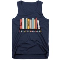 I Read Banned Books Week Librarian Reader Nerd Tank Top