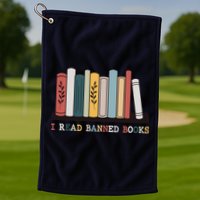 I Read Banned Books Week Librarian Reader Nerd Golf Towel