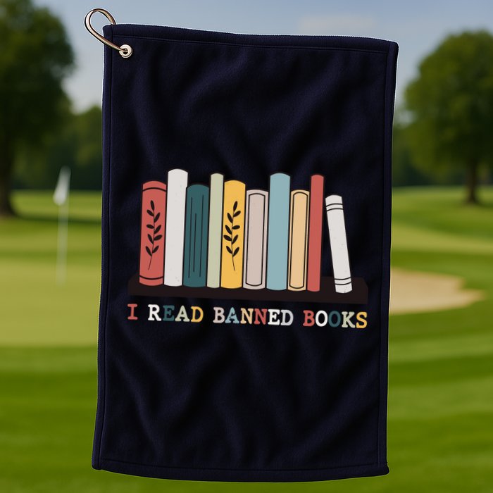 I Read Banned Books Week Librarian Reader Nerd Golf Towel
