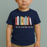 I Read Banned Books Week Librarian Reader Nerd Toddler T-Shirt