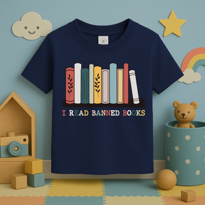 I Read Banned Books Week Librarian Reader Nerd Toddler T-Shirt