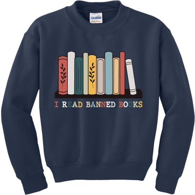I Read Banned Books Week Librarian Reader Nerd Kids Sweatshirt
