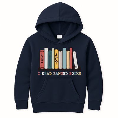 I Read Banned Books Week Librarian Reader Nerd Kids Hoodie