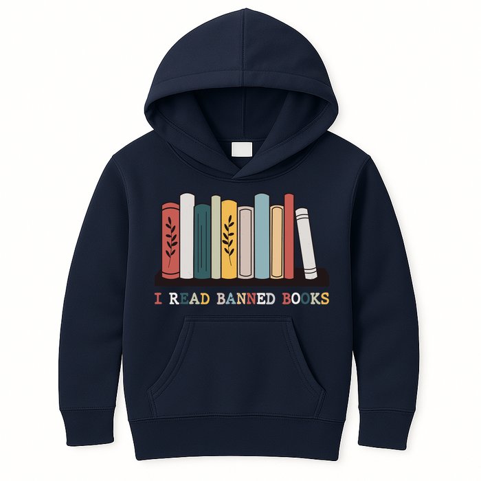 I Read Banned Books Week Librarian Reader Nerd Kids Hoodie