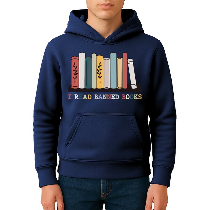 I Read Banned Books Week Librarian Reader Nerd Kids Hoodie