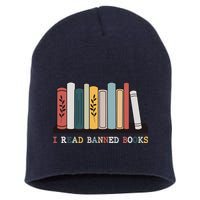 I Read Banned Books Week Librarian Reader Nerd Short Acrylic Beanie