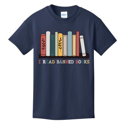 I Read Banned Books Week Librarian Reader Nerd Kids T-Shirt