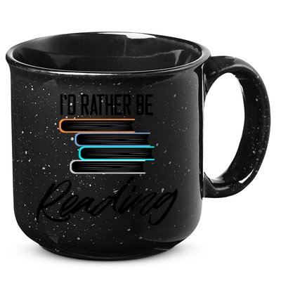 Id Rather Be Reading Book Lover Gift For Readers Cool Gift 15oz Campfire Ceramic Mug