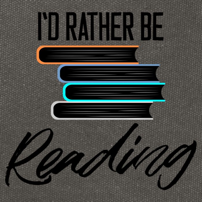 Id Rather Be Reading Book Lover Gift For Readers Cool Gift Cotton Canvas Backpack