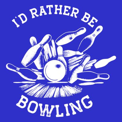 ID Rather Be Bowling Vintage 1950s Style For Bowling Cute Gift T-Shirt