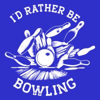 ID Rather Be Bowling Vintage 1950s Style For Bowling Cute Gift Button