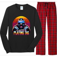 I’D Rather Be Playing Tag Gorilla Meme Vr Gamer Long Sleeve Pajama Set