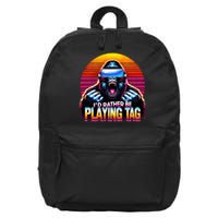 I’D Rather Be Playing Tag Gorilla Meme Vr Gamer 16 in Basic Backpack