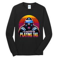 I’D Rather Be Playing Tag Gorilla Meme Vr Gamer Tall Long Sleeve T-Shirt