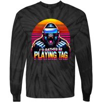 I’D Rather Be Playing Tag Gorilla Meme Vr Gamer Tie-Dye Long Sleeve Shirt