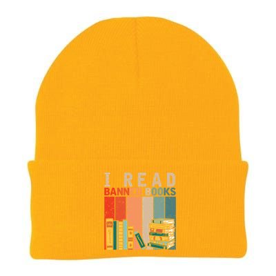 I Read Banned Books Reader Bookworm Gift Knit Cap Winter Beanie