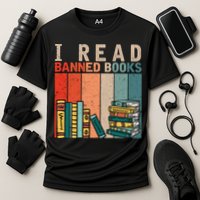 I Read Banned Books Reader Bookworm Gift Performance Shirt