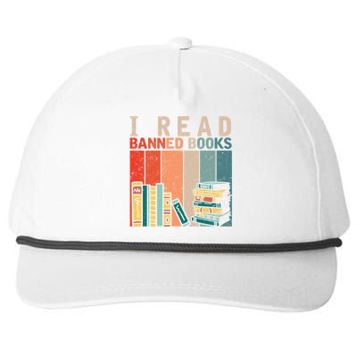 I Read Banned Books Reader Bookworm Gift Snapback Five-Panel Rope Hat