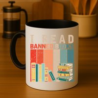 I Read Banned Books Reader Bookworm Gift Mug
