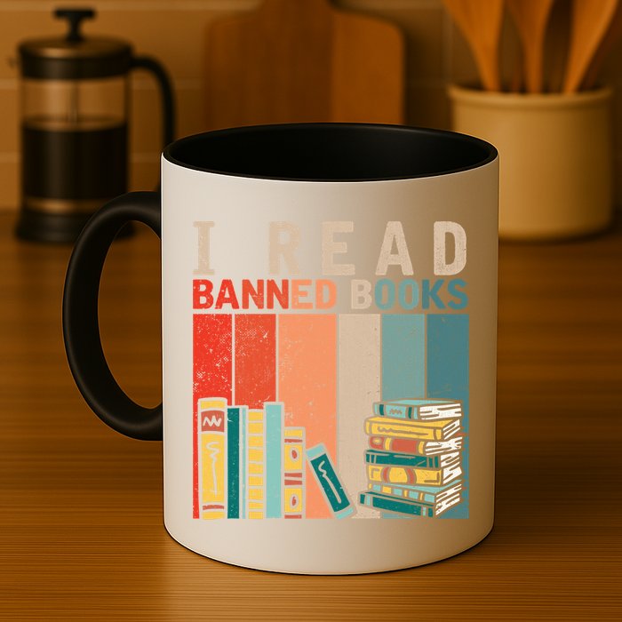 I Read Banned Books Reader Bookworm Gift Mug