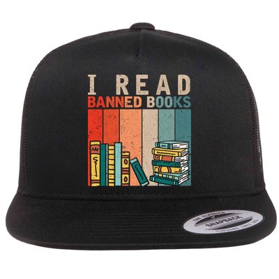 I Read Banned Books Reader Bookworm Gift Flatbill Hat