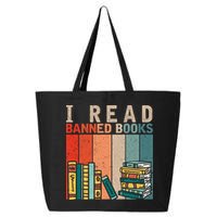 I Read Banned Books Reader Bookworm Gift 25L Jumbo Tote