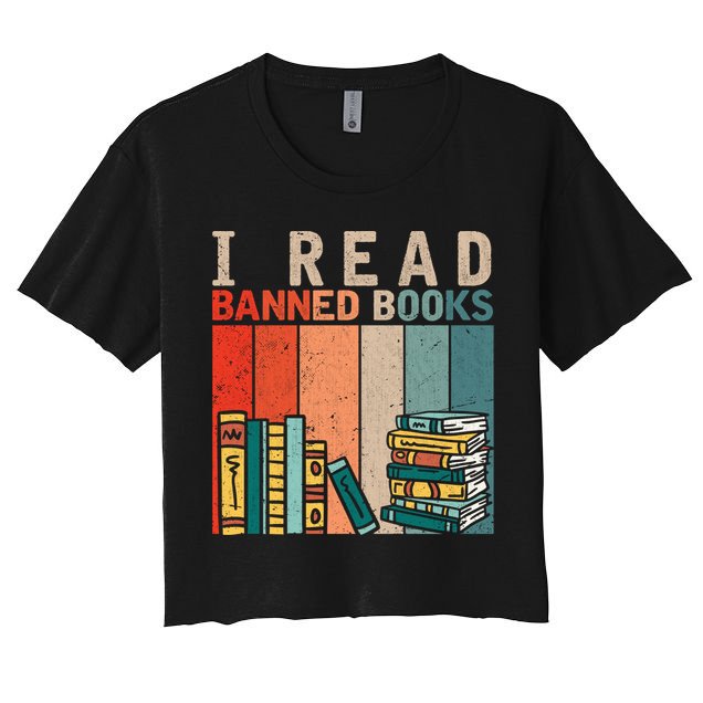 I Read Banned Books Reader Bookworm Gift Crop Top