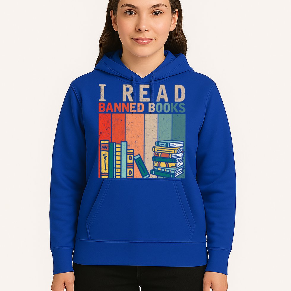 I Read Banned Books Reader Bookworm Gift Hoodie