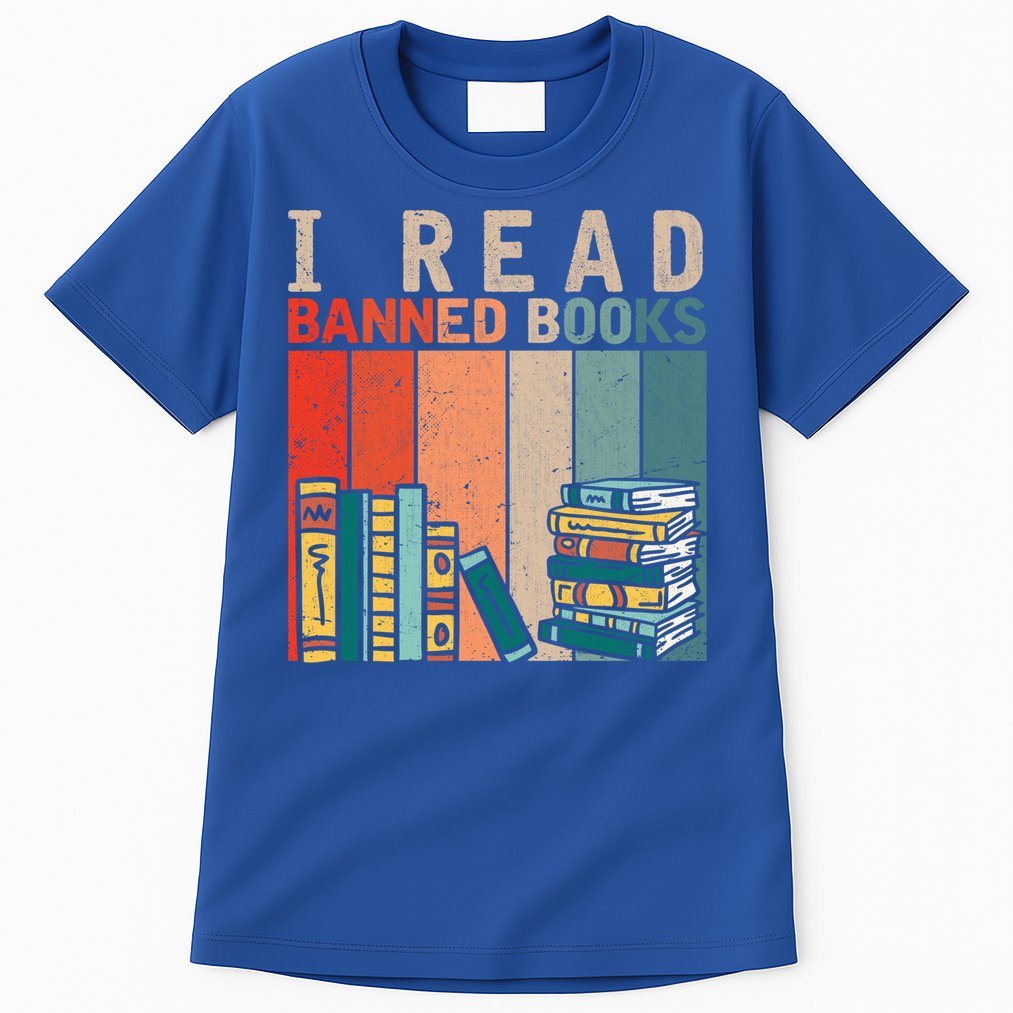 I Read Banned Books Reader Bookworm Gift Tall T-Shirt