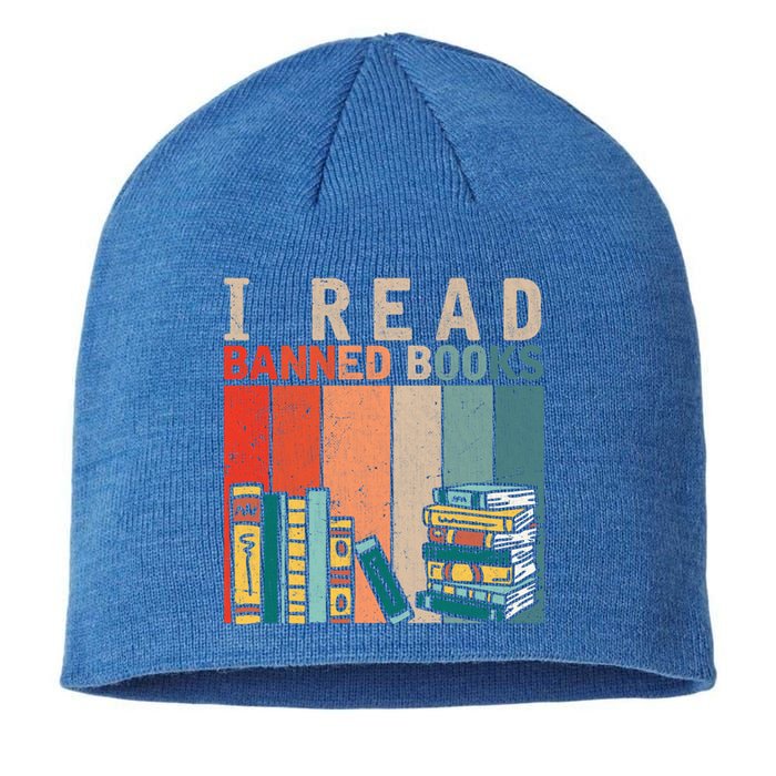 I Read Banned Books Reader Bookworm Gift Sustainable Beanie