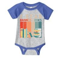 I Read Banned Books Reader Bookworm Gift Infant Baby Jersey Bodysuit