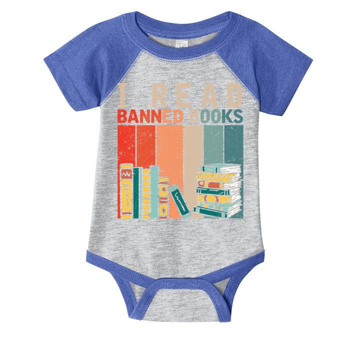 I Read Banned Books Reader Bookworm Gift Infant Baby Jersey Bodysuit