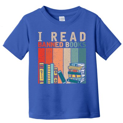 I Read Banned Books Reader Bookworm Gift Toddler T-Shirt