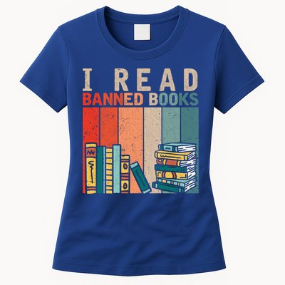 I Read Banned Books Reader Bookworm Gift Womens T-Shirt