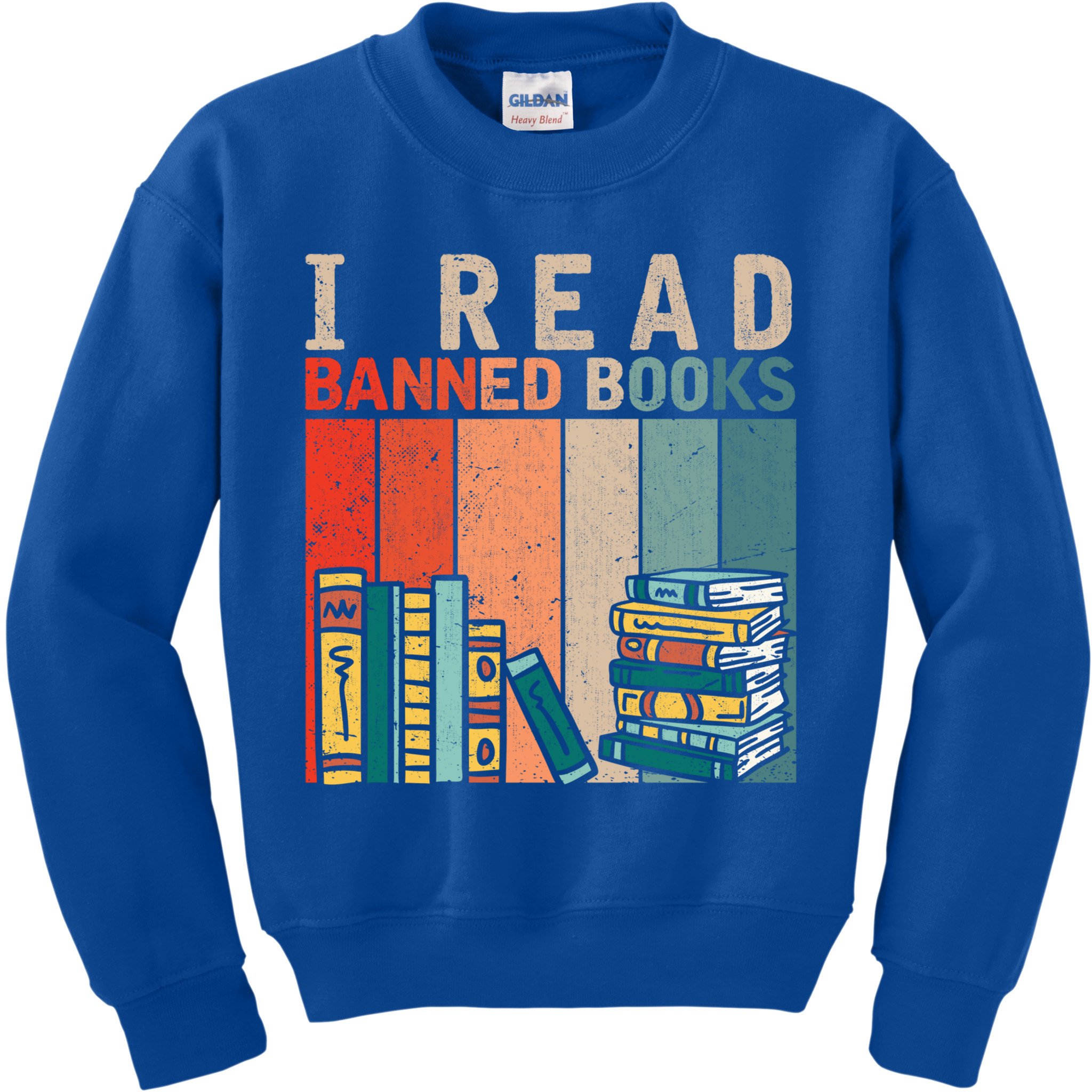 I Read Banned Books Reader Bookworm Gift Kids Sweatshirt