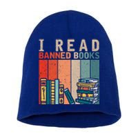 I Read Banned Books Reader Bookworm Gift Short Acrylic Beanie