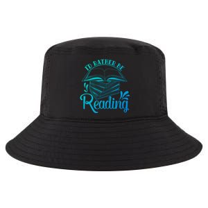 Id Rather Be Reading Book Lover Pile Of Books Gift Cool Comfort Performance Bucket Hat