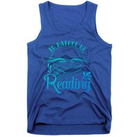 Id Rather Be Reading Book Lover Pile Of Books Gift Tank Top